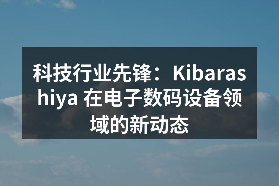 Kibarashiya 最新智能音响产品