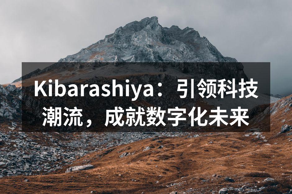 Kibarashiya的创新产品展示
